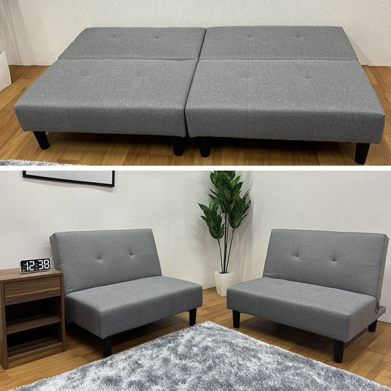 ソファー ソファベッド ソファーベッド 3人掛け 分割 幅180cm パッチワーク3WAY 2人用 1人用 おしゃれ 二分割 ブルー レッド 脚付き 一人掛けが2個 ファブリック 布 布製 コンパクト シングル