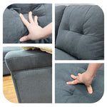 ソファーベッド・収納付き・カウチソファー・3人掛け・布製・グレー・北欧風・リビング・寝室・大きい・usb・おしゃれ・7日内出荷