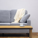 ソファ・カウチソファ・3人掛け・幅約180cm・北欧・おしゃれ・布製・オットマン・スツール付き・L字・グレー クッション付き・おすすめ・コーデュロイ・7日内出荷