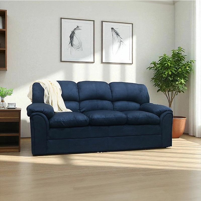 ソファ・ソファー・ 幅約200cm・2人掛け/3人掛け・ファブリック・シンプルデザイン・ネイビー・脚付き・肘掛け・おしゃれ・7日内出荷