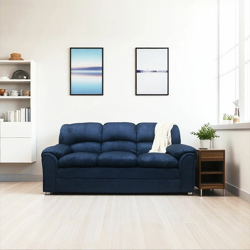 ソファ・ソファー・ 幅約200cm・2人掛け/3人掛け・ファブリック・シンプルデザイン・ネイビー・脚付き・肘掛け・おしゃれ・7日内出荷
