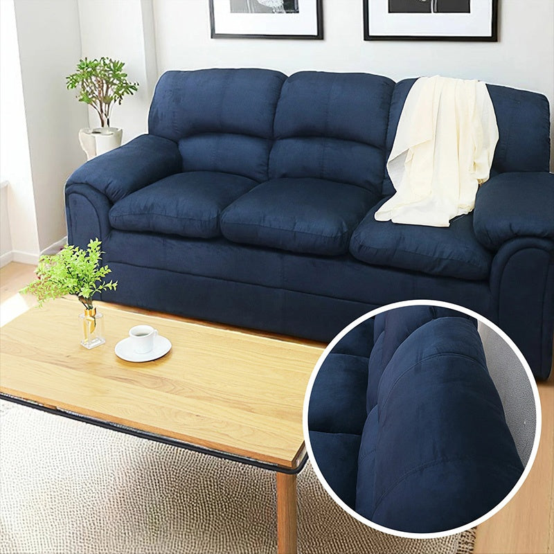 ソファ・ソファー・ 幅約200cm・2人掛け/3人掛け・ファブリック・シンプルデザイン・ネイビー・脚付き・肘掛け・おしゃれ・7日内出荷