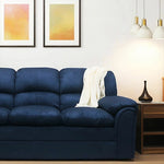 ソファ・ソファー・ 幅約200cm・2人掛け/3人掛け・ファブリック・シンプルデザイン・ネイビー・脚付き・肘掛け・おしゃれ・7日内出荷