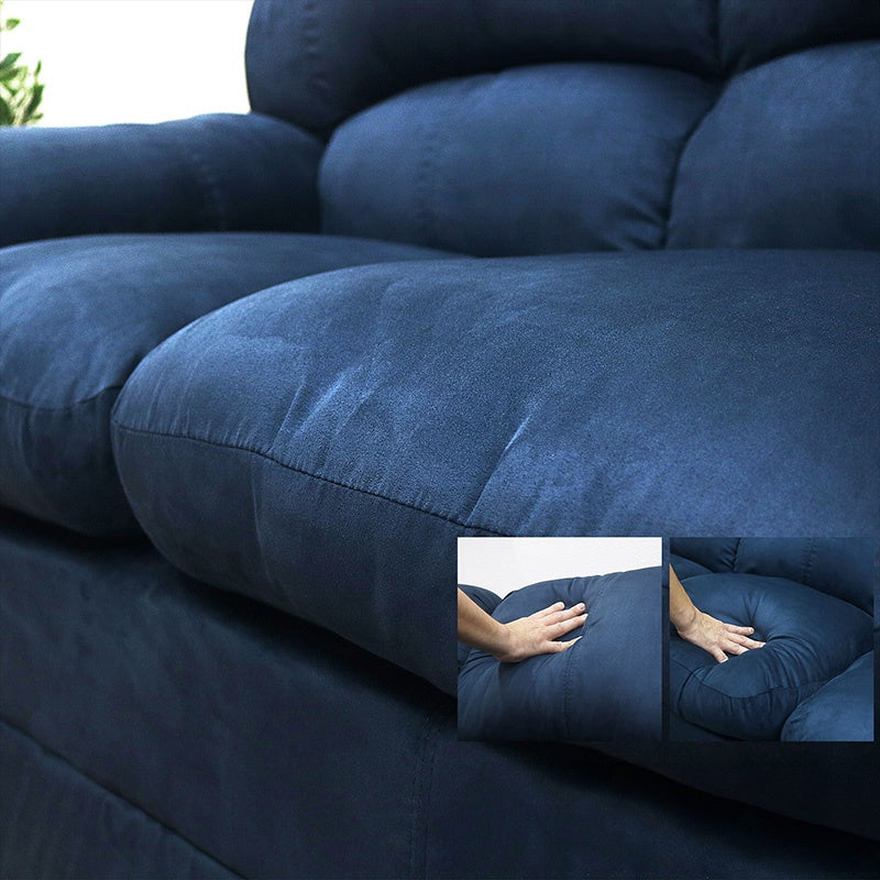 ソファ・ソファー・ 幅約200cm・2人掛け/3人掛け・ファブリック・シンプルデザイン・ネイビー・脚付き・肘掛け・おしゃれ・7日内出荷