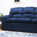 ソファ・ソファー・ 幅約200cm・2人掛け/3人掛け・ファブリック・シンプルデザイン・ネイビー・脚付き・肘掛け・おしゃれ・7日内出荷