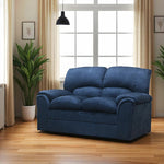 ソファ・ソファー・ 幅約200cm・2人掛け/3人掛け・ファブリック・シンプルデザイン・ネイビー・脚付き・肘掛け・おしゃれ・7日内出荷