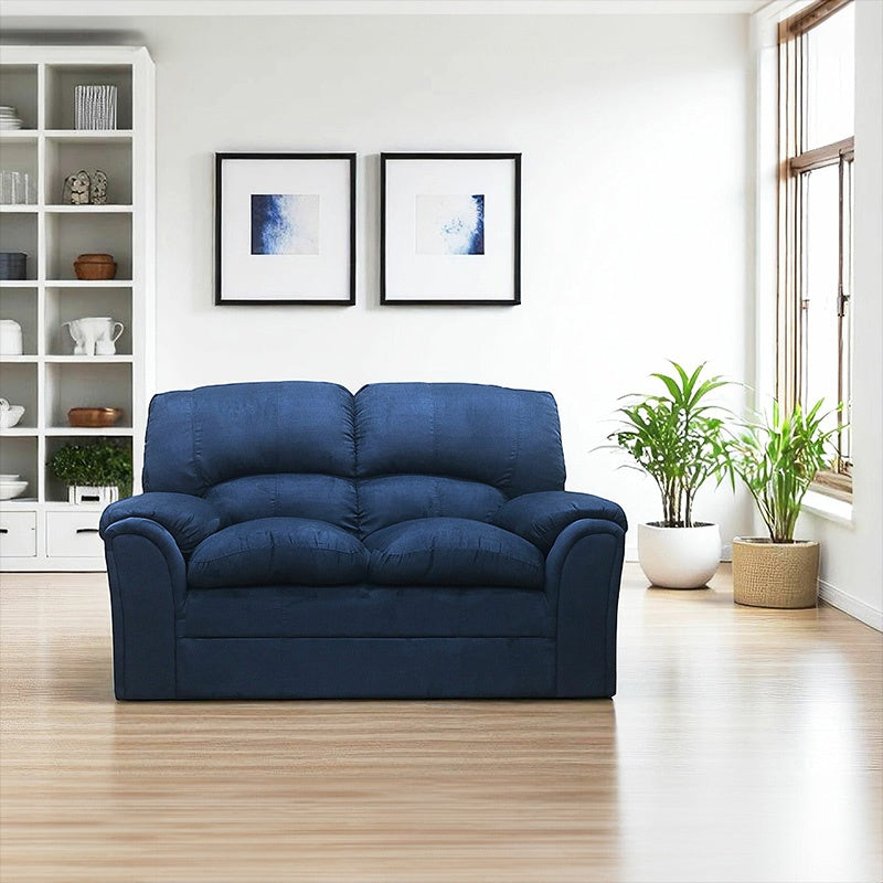 ソファ・ソファー・ 幅約200cm・2人掛け/3人掛け・ファブリック・シンプルデザイン・ネイビー・脚付き・肘掛け・おしゃれ・7日内出荷