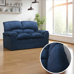 ソファ・ソファー・ 幅約200cm・2人掛け/3人掛け・ファブリック・シンプルデザイン・ネイビー・脚付き・肘掛け・おしゃれ・7日内出荷