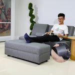 ソファーベッド・収納付き・カウチソファ・3人掛け・ソファーセット・シンプル・コンパクト・北欧スタイル・ファブリック・引き出し付き・テーブル付き・グレー・ブラウン・おしゃれ・7日内出荷