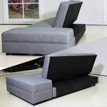 ソファーベッド・収納付き・カウチソファ・3人掛け・ソファーセット・シンプル・コンパクト・北欧スタイル・ファブリック・引き出し付き・テーブル付き・グレー・ブラウン・おしゃれ・7日内出荷
