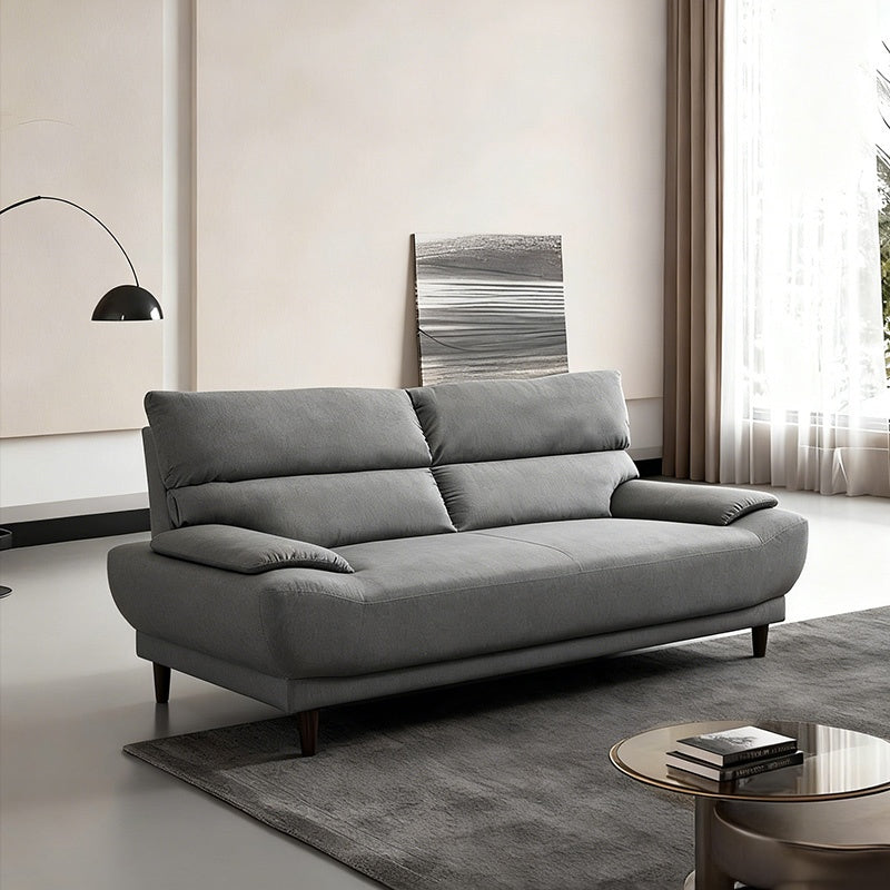 ソファー ソファ・ソファー・布張りソファ・ワイド・広め・ハイバック・幅約190cm・おしゃれ・3人用・3人掛け・おしゃれ・背もたれ分割・グレー・脚付き・ファブリック・北欧・7日内出荷