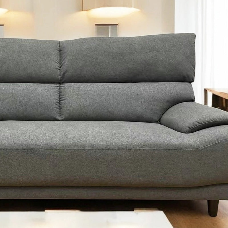 ソファー ソファ・ソファー・布張りソファ・ワイド・広め・ハイバック・幅約190cm・おしゃれ・3人用・3人掛け・おしゃれ・背もたれ分割・グレー・脚付き・ファブリック・北欧・7日内出荷