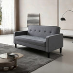 ソファー・ソファ・幅171cm・コンパクト・スタイリッシュ・3人掛け・おしゃれ・・リビングソファ・ブラウン・ミッドセンチュリー・コンパクト・ヴィテージ風・かわいい・布張りソファー・7日内出荷