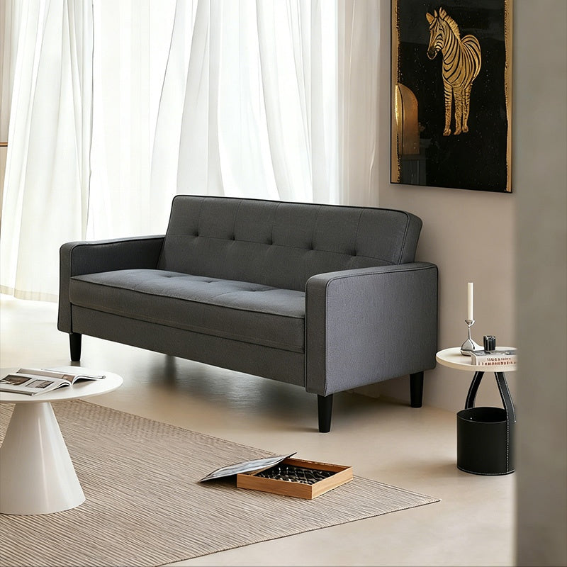 ソファー・ソファ・幅171cm・コンパクト・スタイリッシュ・3人掛け・おしゃれ・・リビングソファ・ブラウン・ミッドセンチュリー・コンパクト・ヴィテージ風・かわいい・布張りソファー・7日内出荷