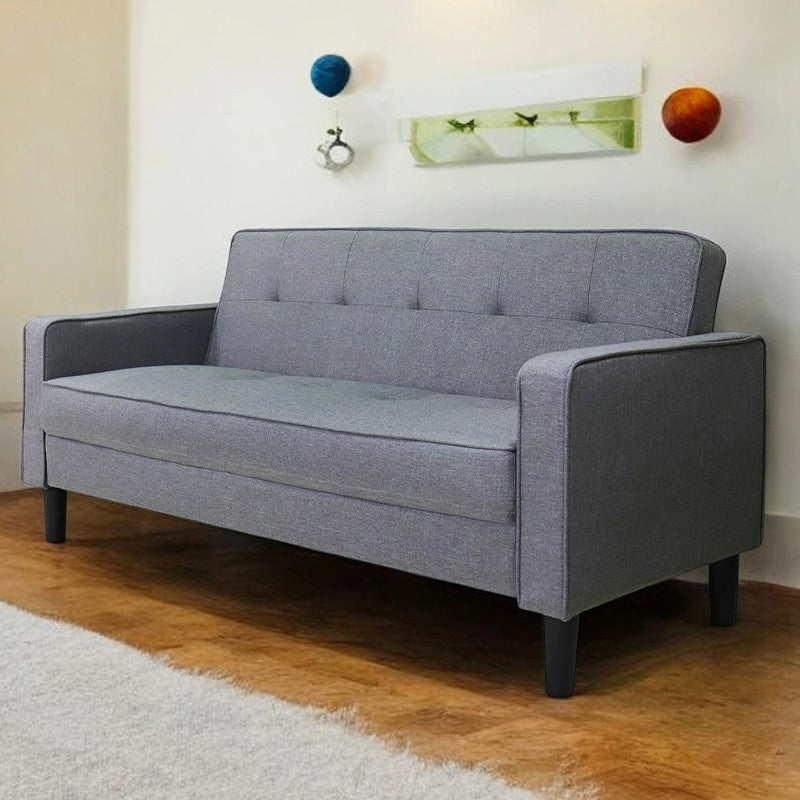 ソファー・ソファ・幅171cm・コンパクト・スタイリッシュ・3人掛け・おしゃれ・・リビングソファ・ブラウン・ミッドセンチュリー・コンパクト・ヴィテージ風・かわいい・布張りソファー・7日内出荷