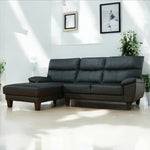 ソファー ソファ おすすめ ソファー カウチソファ 本革 3人掛け 黒 ブラック レザー シェーズロング ハイバック おすすめ 脚付き 大きめ ソファ 北欧 ヴィンテージ おしゃれ 三人掛け