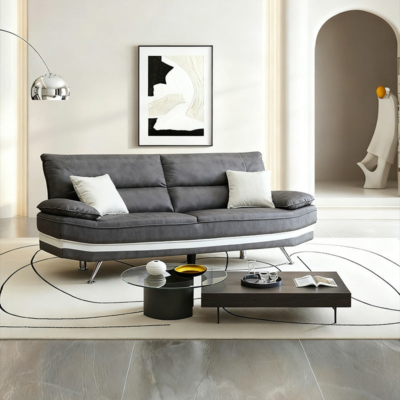 ソファー ソファ おすすめ ソファー ソフトレザー 幅193cm 大きい 3人掛け クッション付き 肘付き デザイン キャメルブラウン