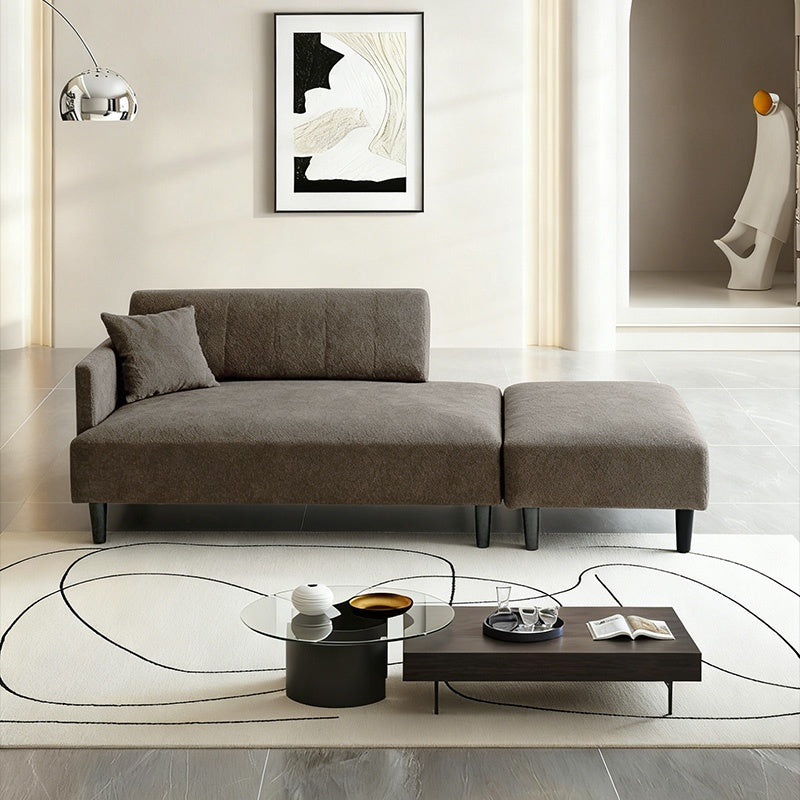 ソファー 3人掛け カウチソファ おすすめ オットマン 肘付き 片側アームレスト レイアウト自由 ソファー クッション付き ソファーベッド ファブリック