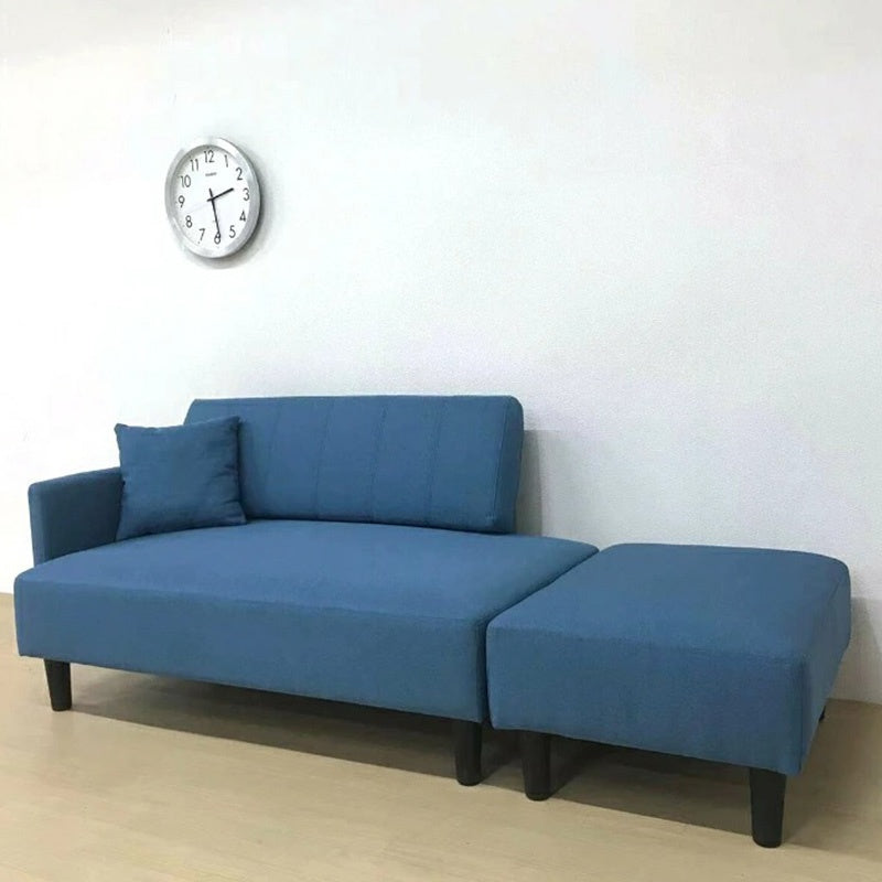 ソファー 3人掛け カウチソファ おすすめ オットマン 肘付き 片側アームレスト レイアウト自由 ソファー クッション付き ソファーベッド ファブリック