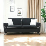 ソファー おすすめ 3人掛け ソファ 幅183cm スタイリッシュ 3人掛け おしゃれ 三人掛け sofa リビングソファ グレー ミッドセンチュリー コンパクト ヴィテージ風 かわいい 布張りソファー