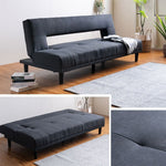 ソファーベッド 3人掛け 幅180cm シングル リクライニング 布製 グレー ブラウン 脚付き シンプル モダン おしゃれ おすすめ リビング 北欧風