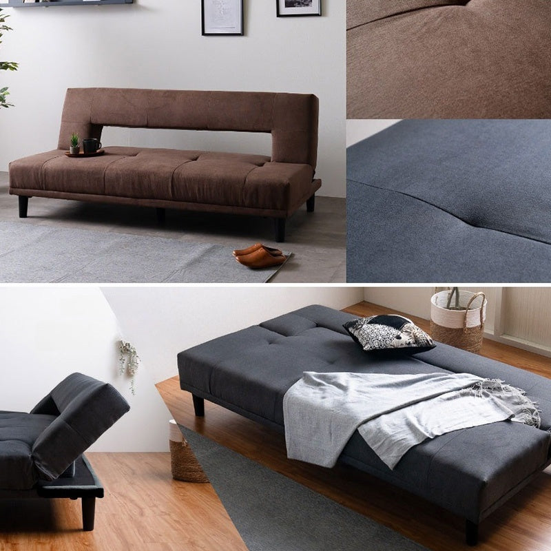 ソファーベッド 3人掛け 幅180cm シングル リクライニング 布製 グレー ブラウン 脚付き シンプル モダン おしゃれ おすすめ リビング 北欧風