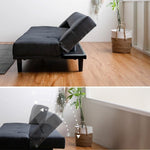 ソファーベッド 3人掛け 幅180cm シングル リクライニング 布製 グレー ブラウン 脚付き シンプル モダン おしゃれ おすすめ リビング 北欧風