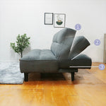 ソファー ソファ おすすめ ソファーベッド 幅188cm ファブリック 3人掛け コンパクト ファブリック 脚付き お掃除ロボ対応 ダークグレー ライトグレー かわいい おしゃれ 北欧風