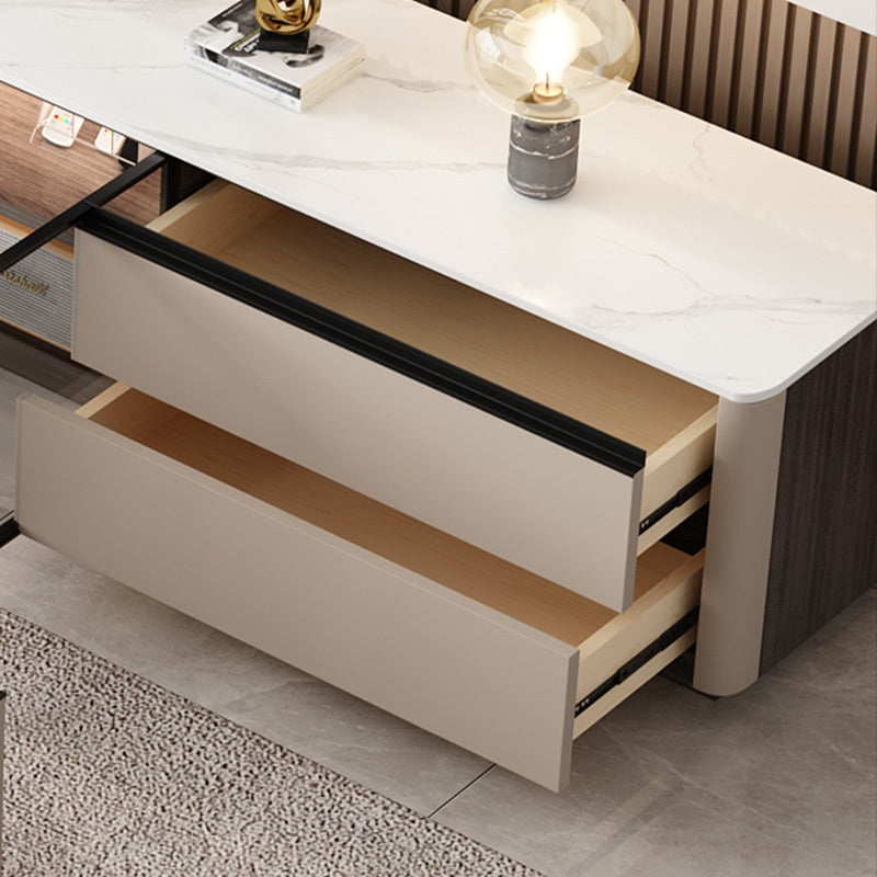 テレビ台 ローボード 160/180cm 完成品 セラミック天板 テレビボード 収納棚 リビング テレビラック パソコン台 大容量 収納 セラミック 奥行き35cm おしゃれ TVボード モダン リビング収納 収納棚 引き出し 北欧 オシャレ 韓国 グレー 高級感