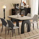 ダイニングテーブル 伸縮 6人 セラミック 丸 丸テーブル おしゃれ 120 4人 大理石柄 セラミックテーブル テーブル 食卓テーブル耐熱 食事テーブル リビングテーブル 4人用 高級感 新生活 北欧白 黒 ホワイト ブラック