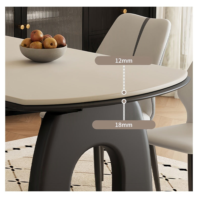 ダイニングテーブル 伸縮 6人 セラミック 丸 丸テーブル おしゃれ 120 4人 大理石柄 セラミックテーブル テーブル 食卓テーブル耐熱 食事テーブル リビングテーブル 4人用 高級感 新生活 北欧白 黒 ホワイト ブラック