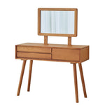 Casaconer | 化粧台・デスク・ドレッサー・テーブル・メイクテーブル・カフェ・おしゃれ・卓上・コンパクト・木製・木・幅80cm・省スペース・収納・スリム・鏡台・パソコンデスク・ワンルーム・一人暮らし・可愛い・北欧・ナチュラル・引き出し付き