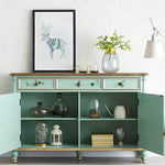 Casaconer | ほぼ完成品・脚の取り付けが必要・キッチン収納・シェルフ・キッチンラック・キャビネット・食器収納棚・食器棚・キッチンボード・コンパクト・ラック・ファックス台・FAX台・電話台・レディース・可愛いデザイン・姫系・女の子・食器収納・かわいい