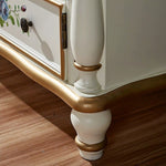 Casaconer | ほぼ完成品・脚の取り付けが必要・キッチン収納・シェルフ・キッチンラック・キャビネット・食器収納棚・食器棚・キッチンボード・コンパクト・ラック・ファックス台・FAX台・電話台・レディース・可愛いデザイン・姫系・女の子・食器収納・かわいい