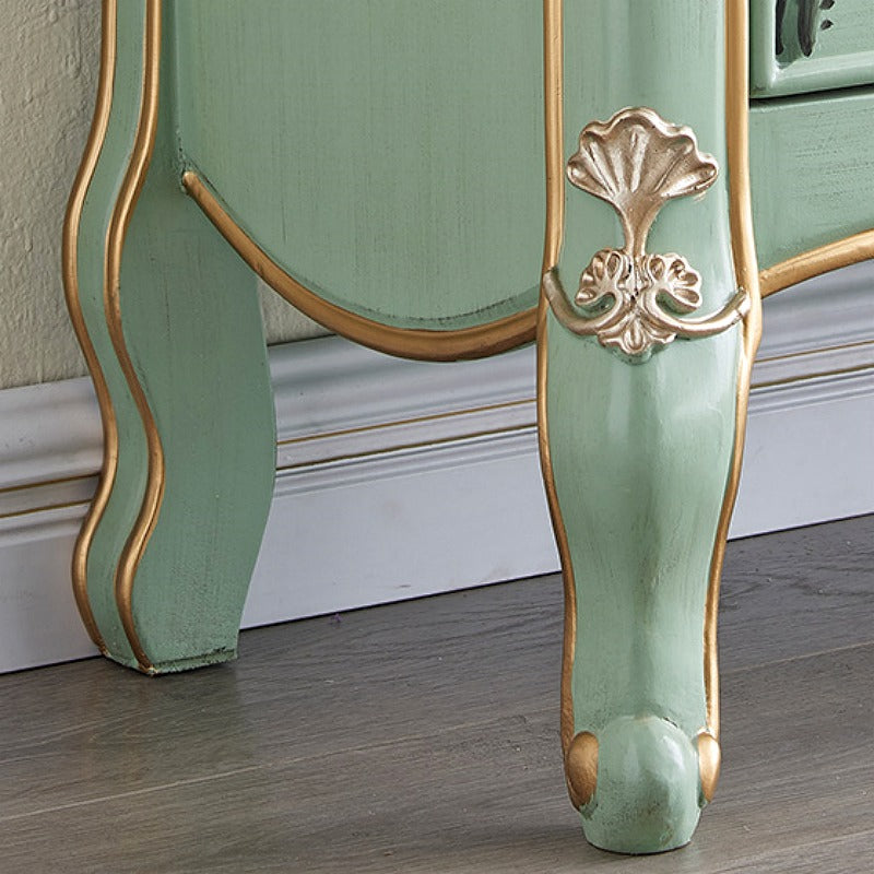 Casaconer | ほぼ完成品・脚の取り付けが必要・キッチン収納・シェルフ・キッチンラック・キャビネット・食器収納棚・食器棚・キッチンボード・コンパクト・ラック・ファックス台・FAX台・電話台・レディース・可愛いデザイン・姫系・女の子・食器収納・かわいい