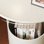 金属製 ベッドサイドテーブル スチール 幅40cm シンプル モダン 小型 収納 置き台 ナイトテーブル 寝室用 ホワイト ブラック オレンジ クリーム風 サイドテーブル 家具 省スペース 北欧風 韓国風 おしゃれ