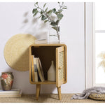 ナイトテーブル・サイドテーブル・ベッドサイドチェスト・ベッドサイド・木製・収納・おしゃれ・コンセント・引き出し・シンプル・モダン・ナチュラル・寝室収納・読書・・コンパクト・ダークブラウン・ナチュラル