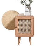 Casaconer | ナイトテーブル・サイドテーブル・ベッドサイドチェスト・ベッドサイド・木製・収納・おしゃれ・コンセント・引き出し・シンプル・モダン・ナチュラル・寝室収納・読書・・コンパクト・ダークブラウン・ナチュラル