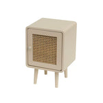 Casaconer | ナイトテーブル・サイドテーブル・ベッドサイドチェスト・ベッドサイド・木製・収納・おしゃれ・コンセント・引き出し・シンプル・モダン・ナチュラル・寝室収納・読書・・コンパクト・ダークブラウン・ナチュラル