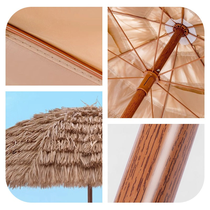 Casaconer | ガーデンパラソル・手動開閉タイプ・丸・幅180cm・日よけ・雨よけ対応・アウトドア