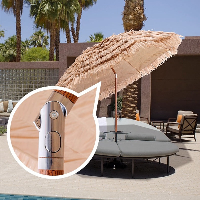 Casaconer | ガーデンパラソル・手動開閉タイプ・丸・幅180cm・日よけ・雨よけ対応・アウトドア