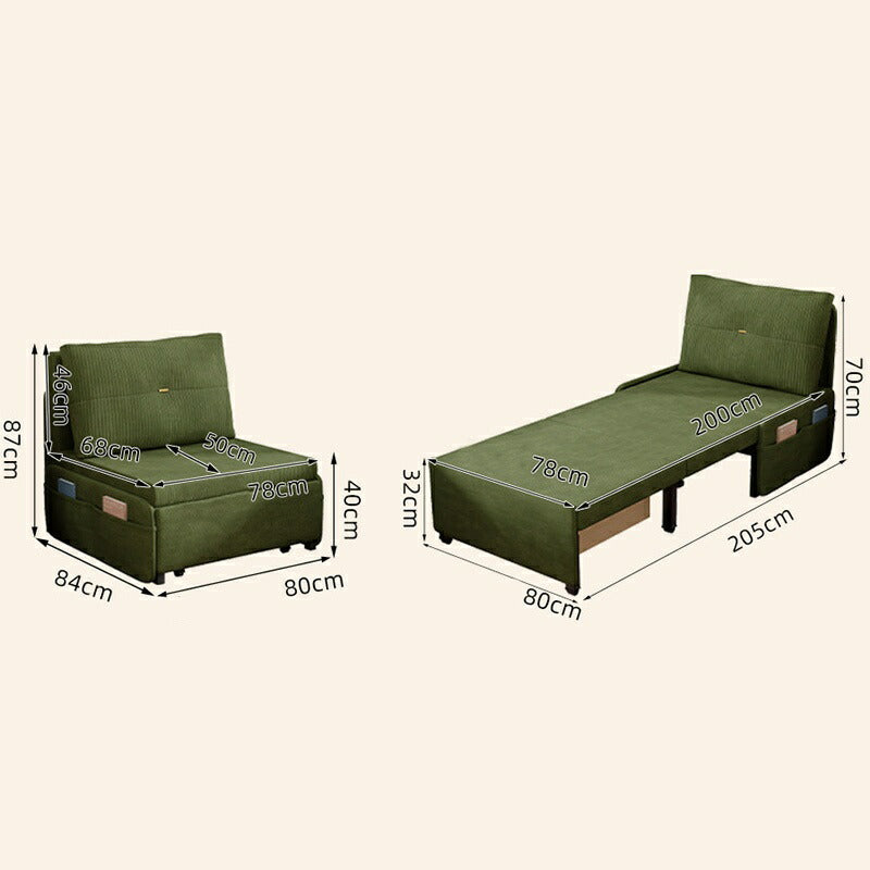 【完成品】ソファーベッド ソファ ソファー 一人用 一人掛け コンパクト ソファ 60cm/80cm/100cm幅 一人暮らし おしゃれソファベッド リクライニング 折りたたみ お昼寝 リラックス 新生活 コンパクト グリーン