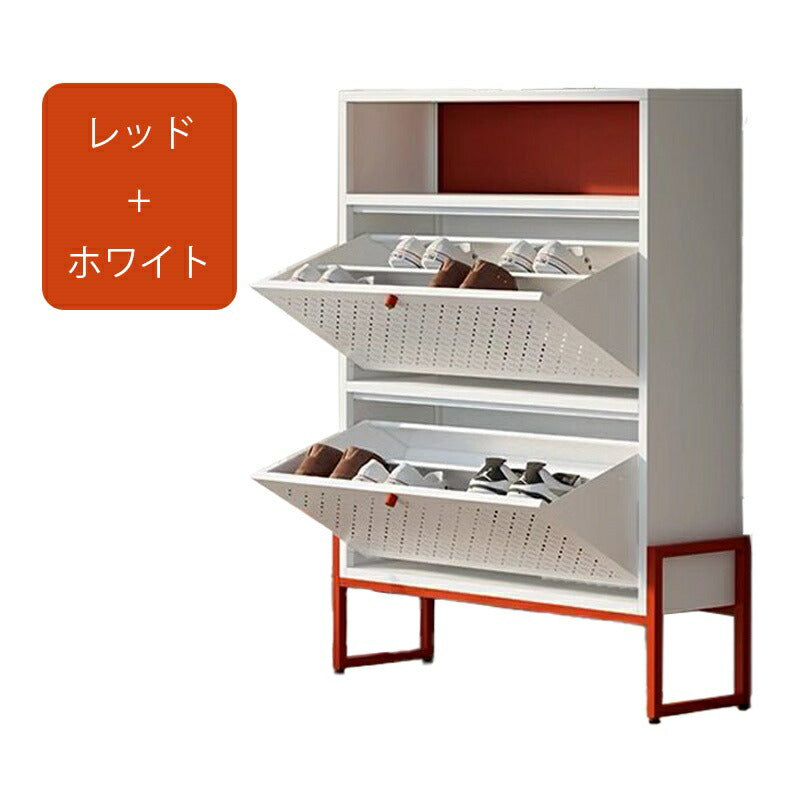 シューズボックス シューズキャビネット シューズラック 玄関収納 コンパクト おしゃれ 幅84cm 下駄箱 靴箱 靴収納 靴入れ ラック 収納 玄関 シューズBOX キャビネット フラップ扉 一人暮らし ファミリー 北欧