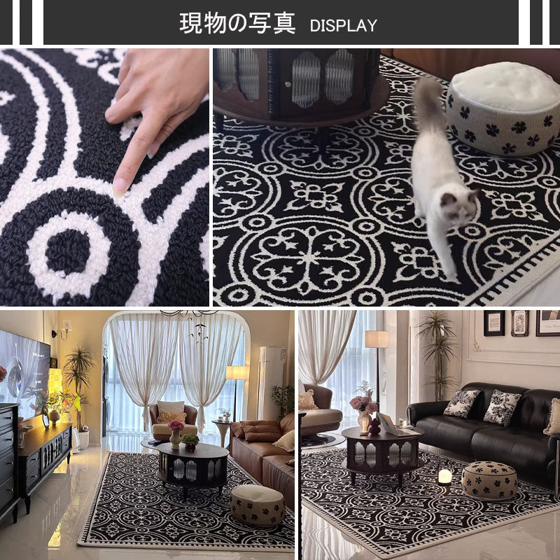 Casaconer | カーペット・厚手・洗えるラグ・滑り止め付・床暖房・北欧・シンプル・140×200・160×240