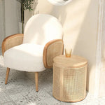 Casaconer | 完成品・ナイトテーブル・サイドテーブル・ベッドサイドチェスト・ベッドサイド・木製・収納・おしゃれ・コンセント・引き出し・シンプル・モダン・ナチュラル・寝室収納・読書・スリム・コンパクト・ダークブラウン・ナチュラル