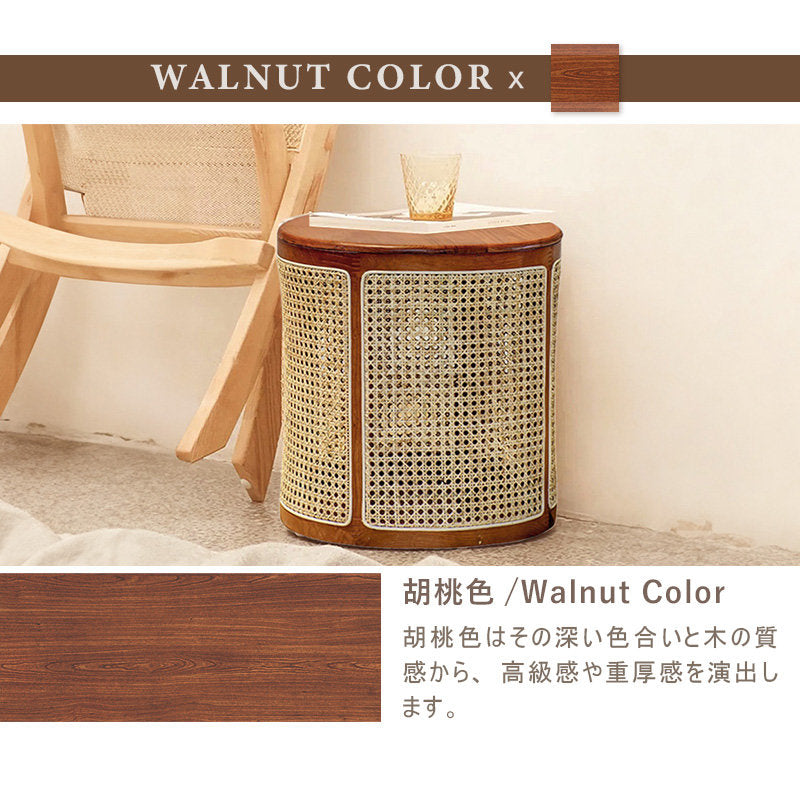 Casaconer | 完成品・ナイトテーブル・サイドテーブル・ベッドサイドチェスト・ベッドサイド・木製・収納・おしゃれ・コンセント・引き出し・シンプル・モダン・ナチュラル・寝室収納・読書・スリム・コンパクト・ダークブラウン・ナチュラル