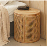 Casaconer | 完成品・ナイトテーブル・サイドテーブル・ベッドサイドチェスト・ベッドサイド・木製・収納・おしゃれ・コンセント・引き出し・シンプル・モダン・ナチュラル・寝室収納・読書・スリム・コンパクト・ダークブラウン・ナチュラル