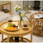 Casaconer | センターテーブル・ラタン・ナチュラル・北欧・シンプル・リビングテーブル・リビング