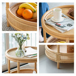 Casaconer | センターテーブル・ラタン・ナチュラル・北欧・シンプル・リビングテーブル・リビング