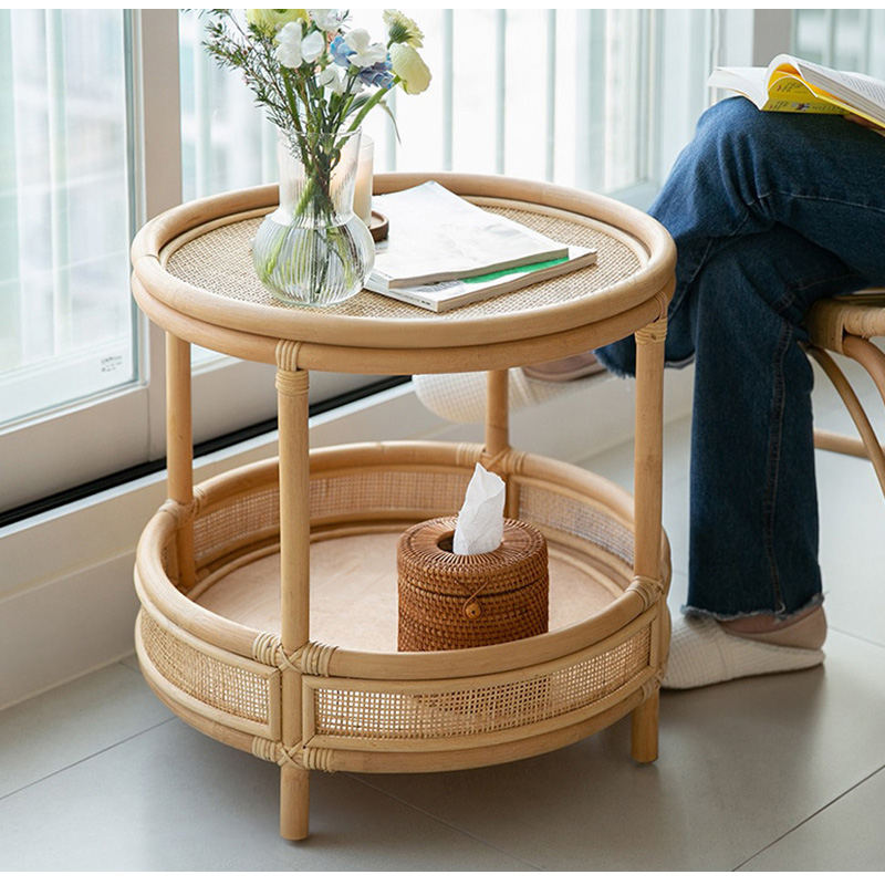 Casaconer | センターテーブル・ラタン・ナチュラル・北欧・シンプル・リビングテーブル・リビング